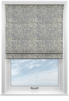 William Morris At Home Willow, Indigo - Twist&Fit Roman Blind
